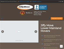 Tablet Screenshot of jiffymove.com